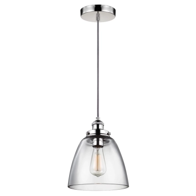 BASKIN B lampa wisząca Polished Nickel Feiss Elstead lighting FE/BASKIN/P/B PN